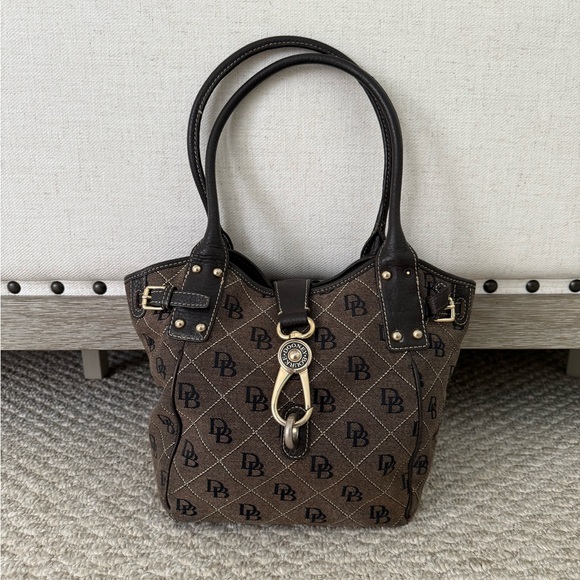 Dooney & Bourke Logo Handbag - Picture 1 of 8